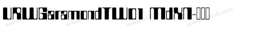 URWGaramondTW01 MdXN字体转换